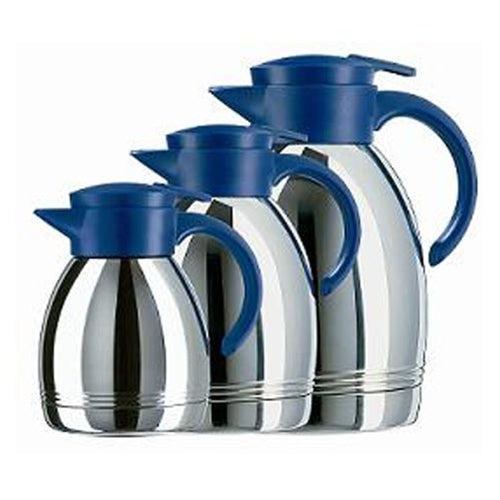 Konsul Quick-Tip Insulated Server, Blue, 61 oz, Stainless Steel/Blue - 0628-180400