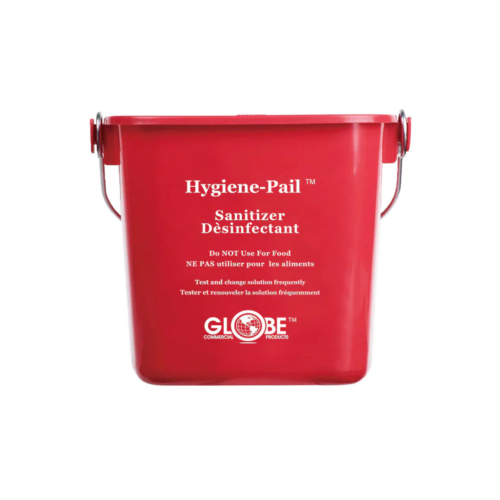 Globe Hygiene-Pail, 3 qt, Red - 3603R