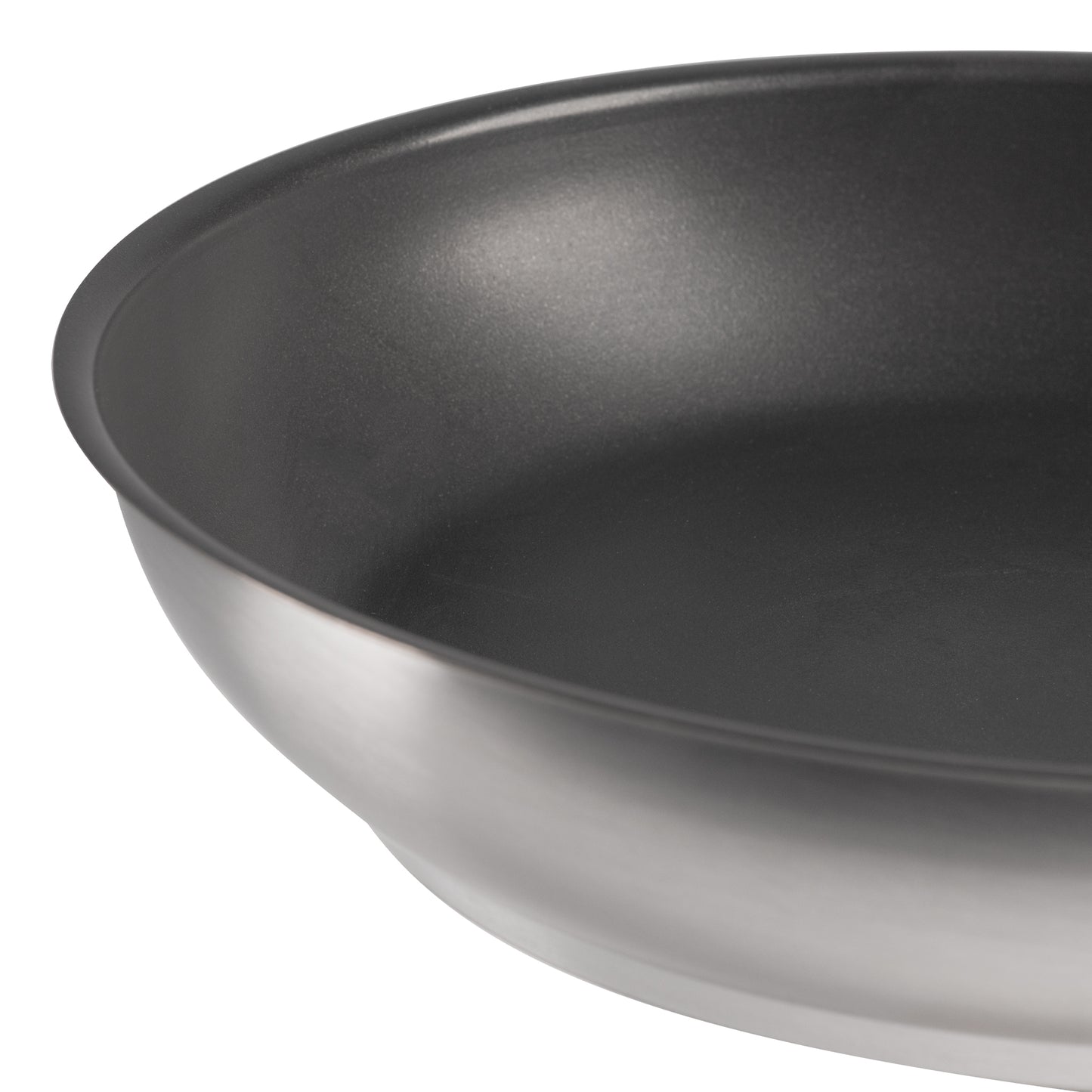 SignatureWares Non Stick Frying Pan, 9.5", Stainless Steel, Excalibur Finish - FRYPANSS95X