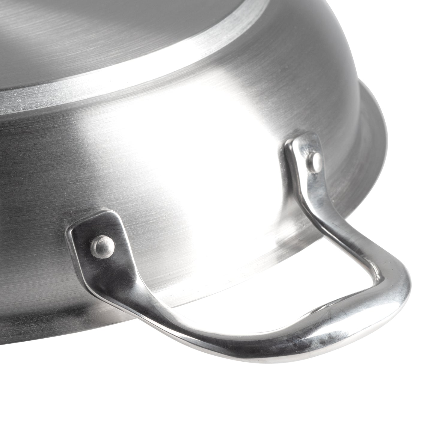 SignatureWares Non Stick Frying Pan, 14", Stainless Steel, Excalibur Finish - FRYPANSS14X