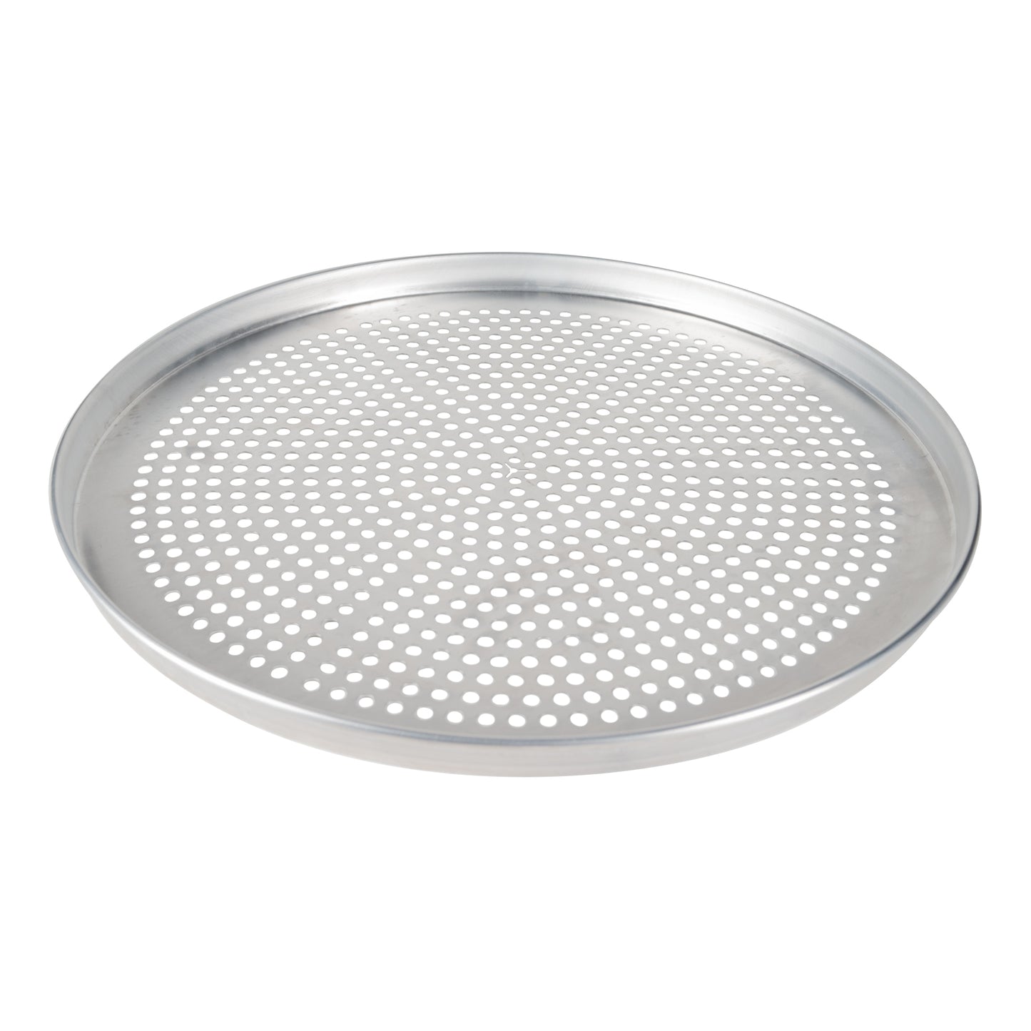 SignatureWares | Assiette à pizza perforée à plat profond, 18", aluminium