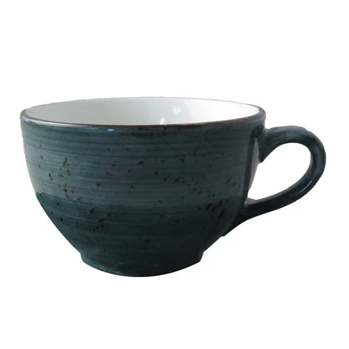 Continental China Rustics Cappuccino Cup, 10 oz, Blue (24-pack) - 51RUS030-03