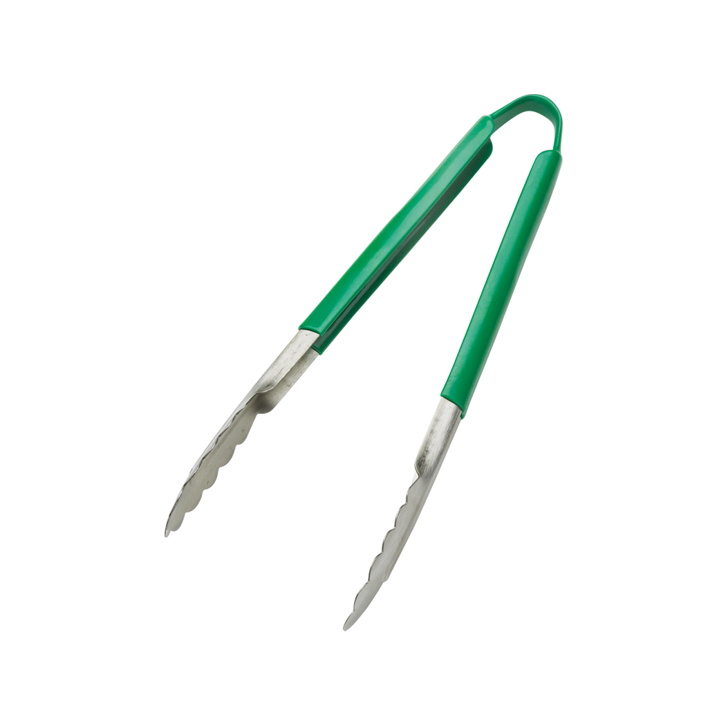 Browne Colour-Coded Tongs, 12", Green - 5512GR