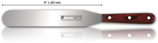 Spatule droite Canada Cutlery, 9 pouces, manche en bois, VENTE FINALE - 56001-230