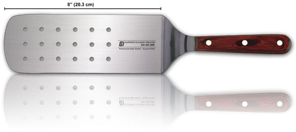 Canada Cutlery Perforated Turner, 8", Wood Handle, FINAL SALE - 56120-200