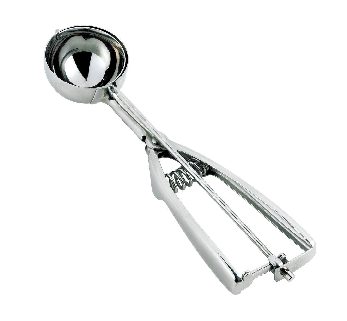 Browne Round Squeeze Disher, 0.6 oz, Stainless Steel, FINAL SALE - 573450