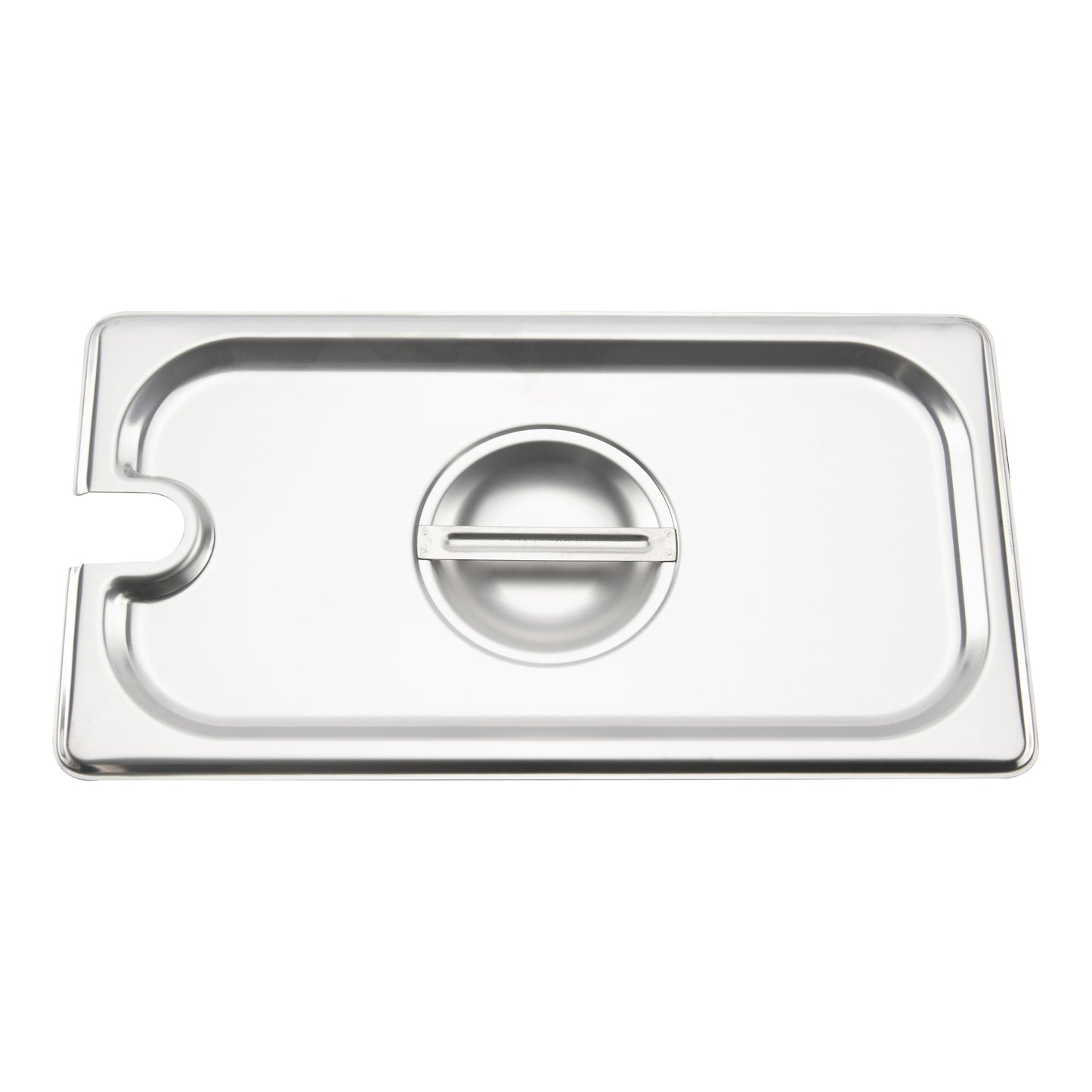 Browne Slotted Food Pan Cover, 1/3 Size, Stainless Steel - 575549