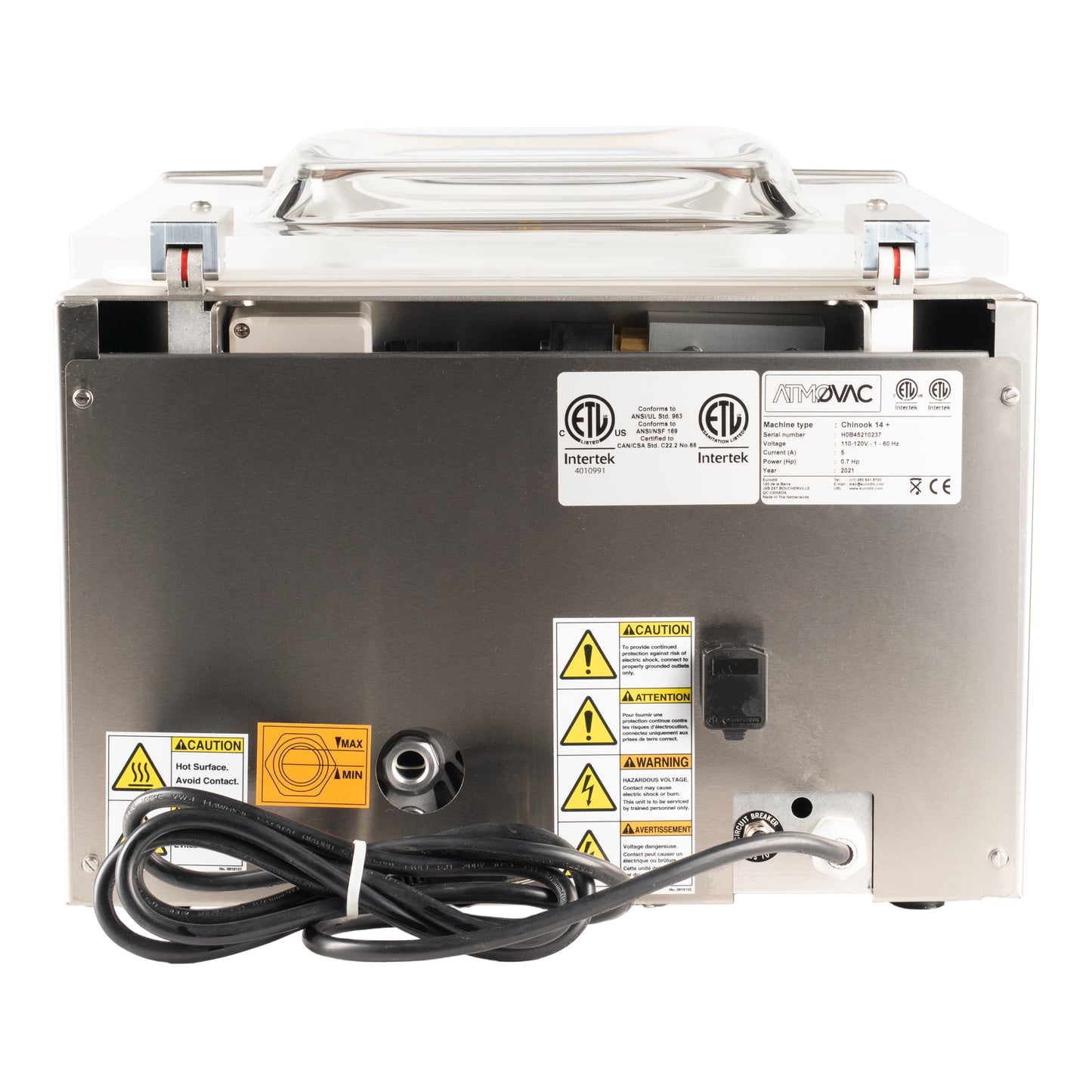 Atmovac | Scelleuse sous vide Chinook 14+ chambres avec barre de scellement de 14 po