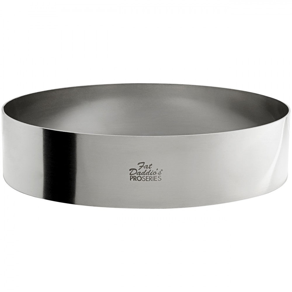 Fat Daddio's ProSeries Cake and Pastry Ring, 8" x 2", Stainless Steel, FINAL SALE - SSRD-8020