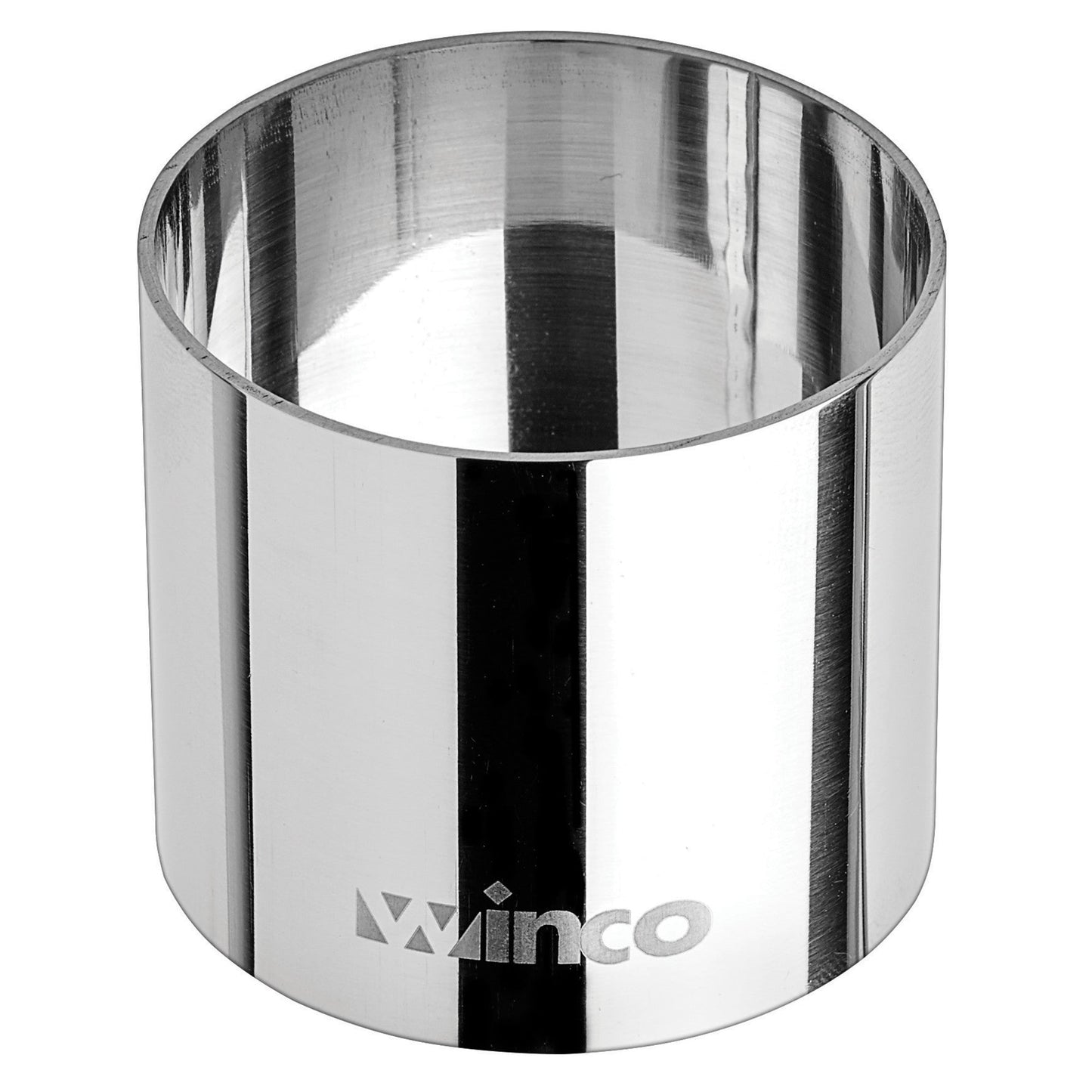Winco Stainless Steel Pastry Mold, Mirror Finish, Round, 2" dia - SPM-21R