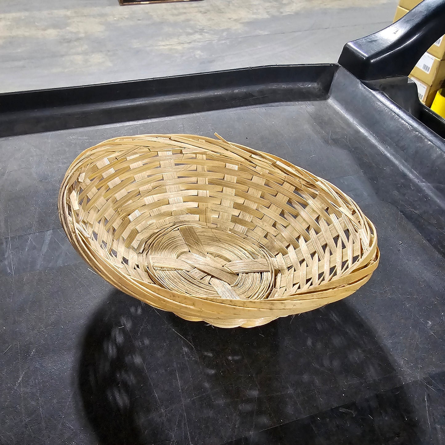 Panier tressé ovale Almac, bambou, VENTE FINALE