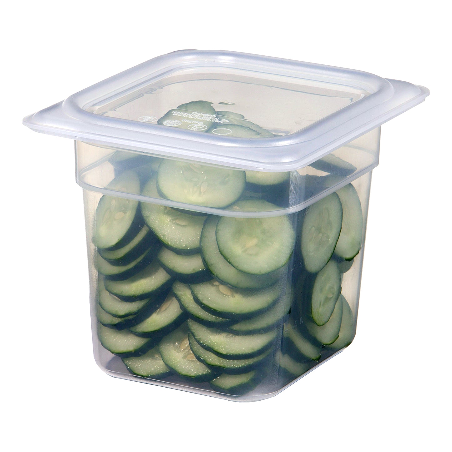 Cambro | Bac gastronome de taille 1/6, 6" de profondeur, translucide