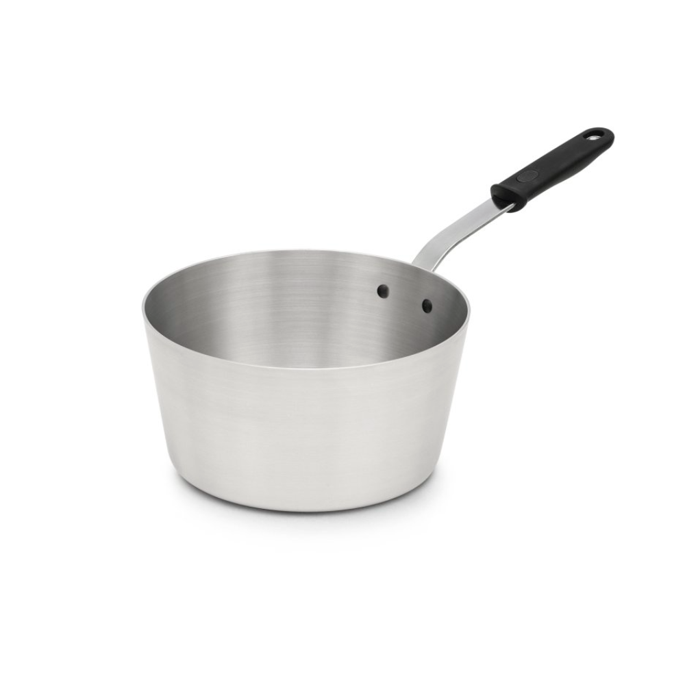 Casserole conique Vollrath Wear-Ever, 7 pintes, poignée noire, aluminium - 682170