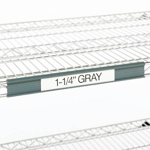 Metro Super Erecta Label Holder, 55", Grey Plastic - 9990P5