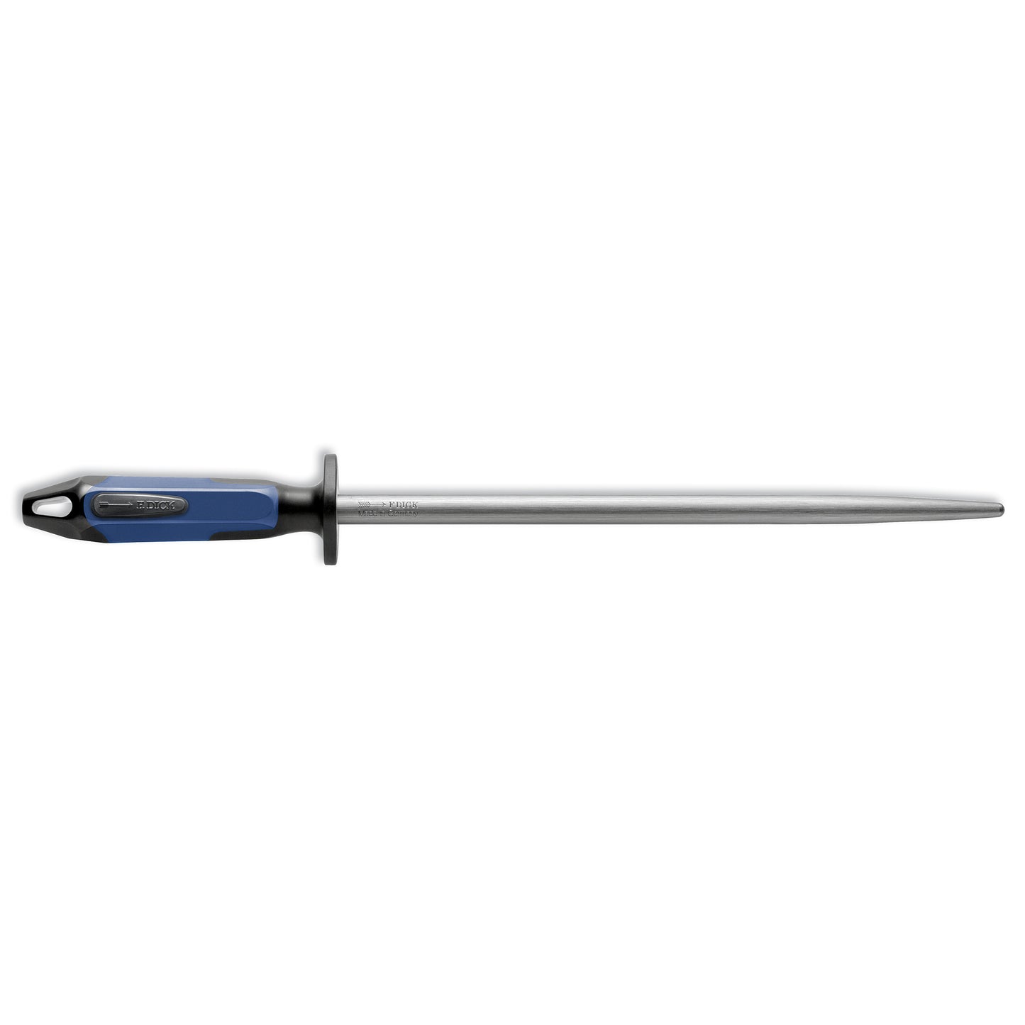 F. Dick | Acier à affûter, coupe régulière ronde, 12 po, bleu/noir