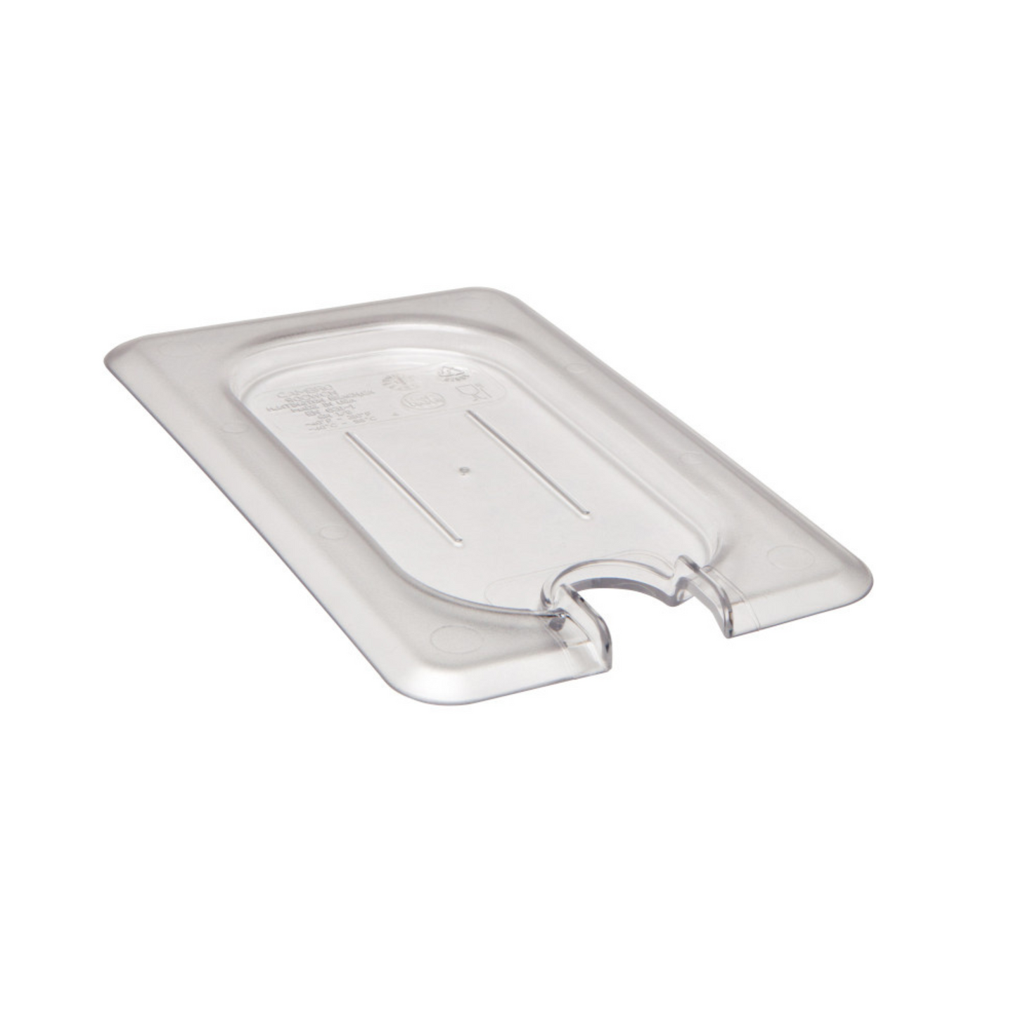 Cambro | Couvercle avec encoche pour bac gastronome Camwear, taille 1/9, transparent