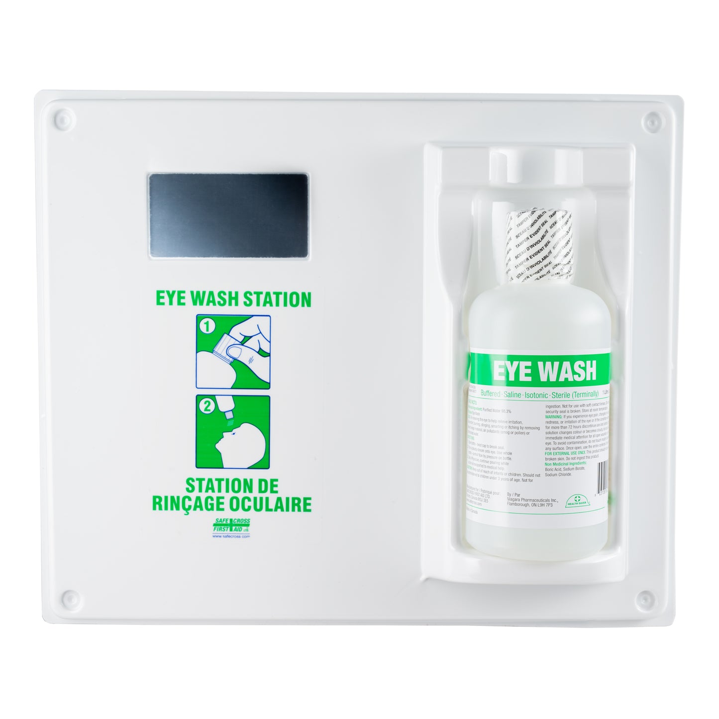 BIOS Eye Wash Station with Solution, Grey - 04066