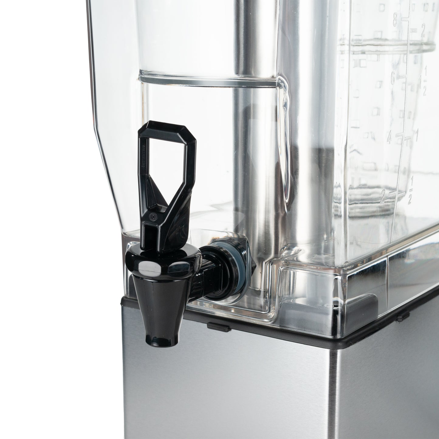 Service Ideas Classic Cold Beverage Dispenser, Rectangular, 3 gal, Plastic, Stainless Steel Finish - CBDT3SS