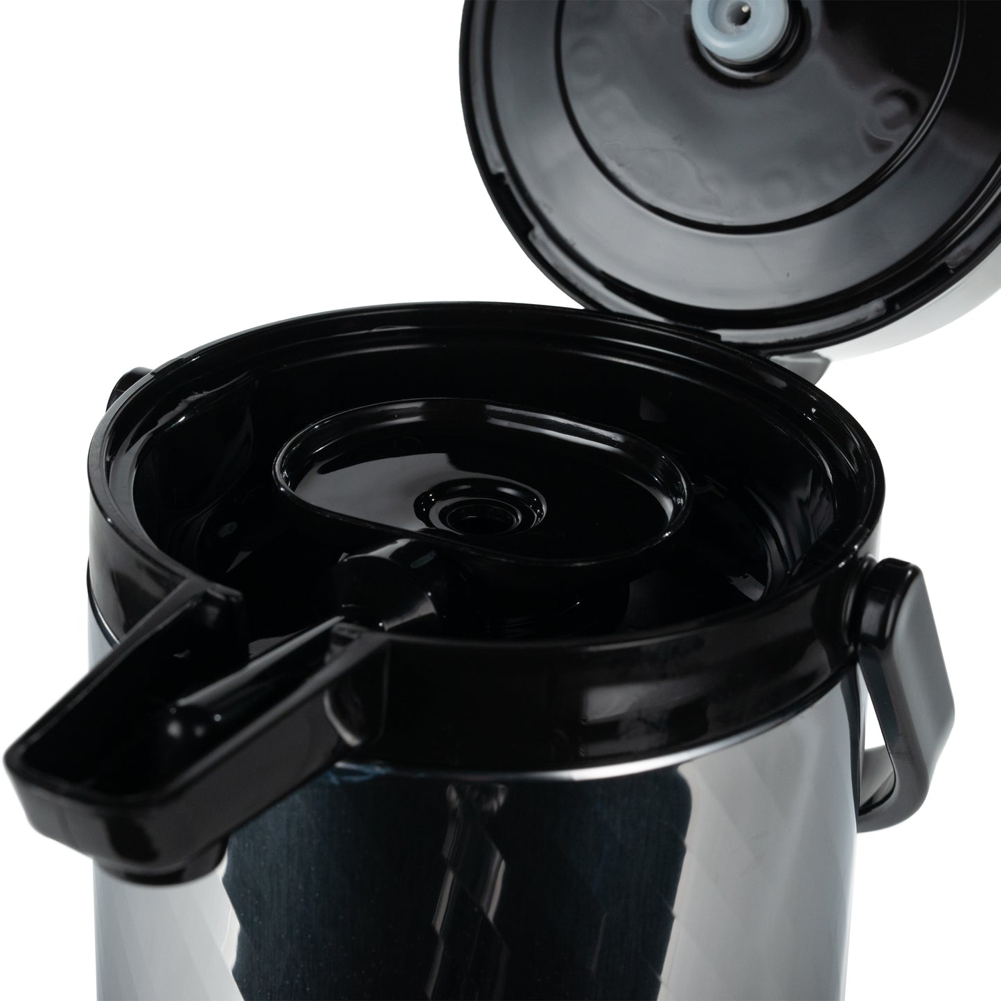 Service Ideas Eco-Air Vacuum Insulated Airpot, 2.2 L, Stainless Steel/Jeweled Finish - ECAJL22S