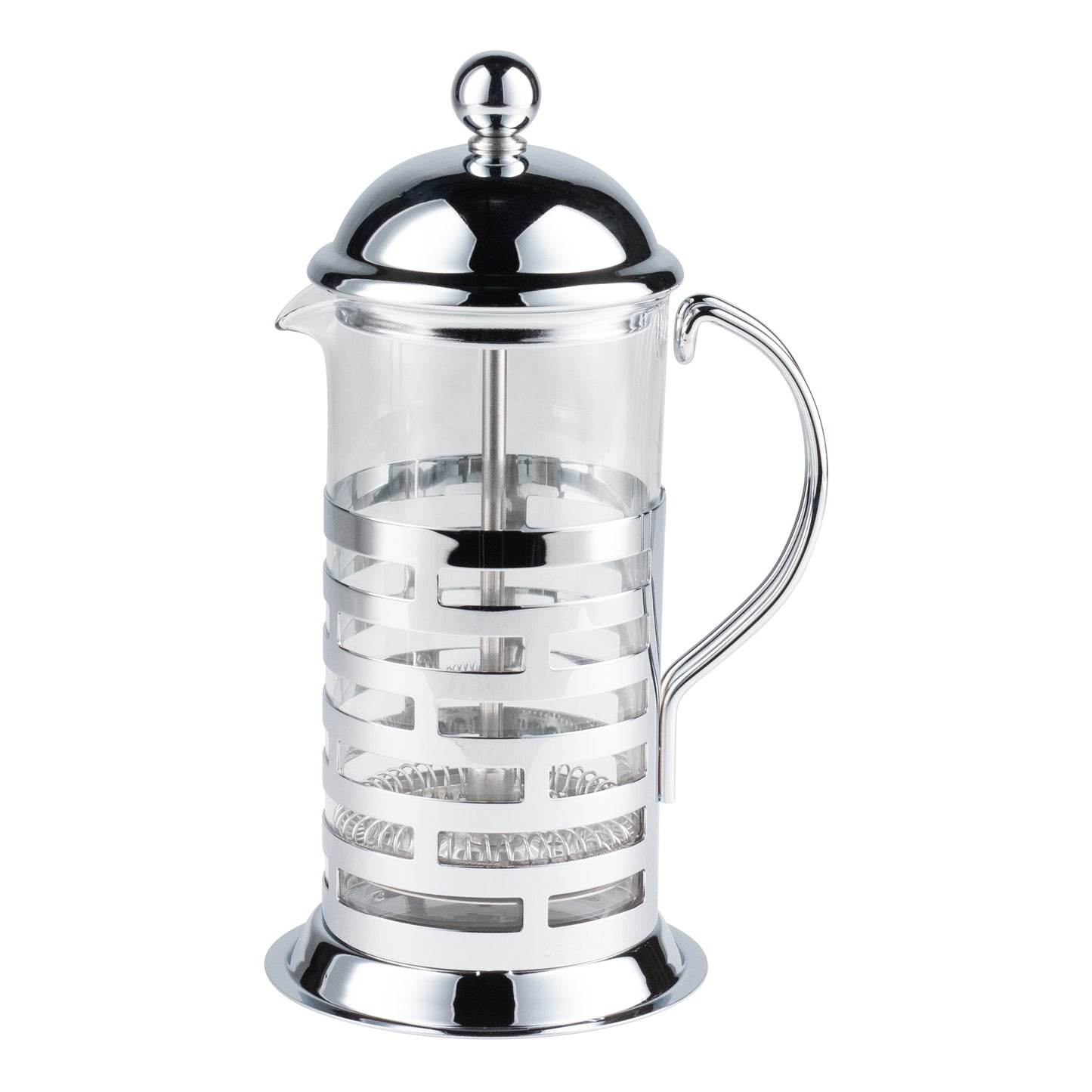 Service Ideas Brick French Press, 0.35 L, Glass/Stainless Steel, FINAL SALE - T277B