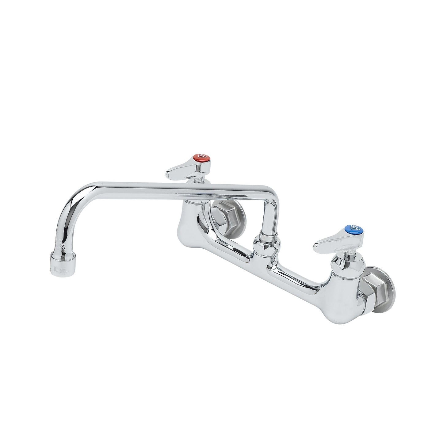 T&S B-0231-CR 8" Wall Mount Faucet, 12" Swing Nozzle, Lever Handles - B-0231-CR