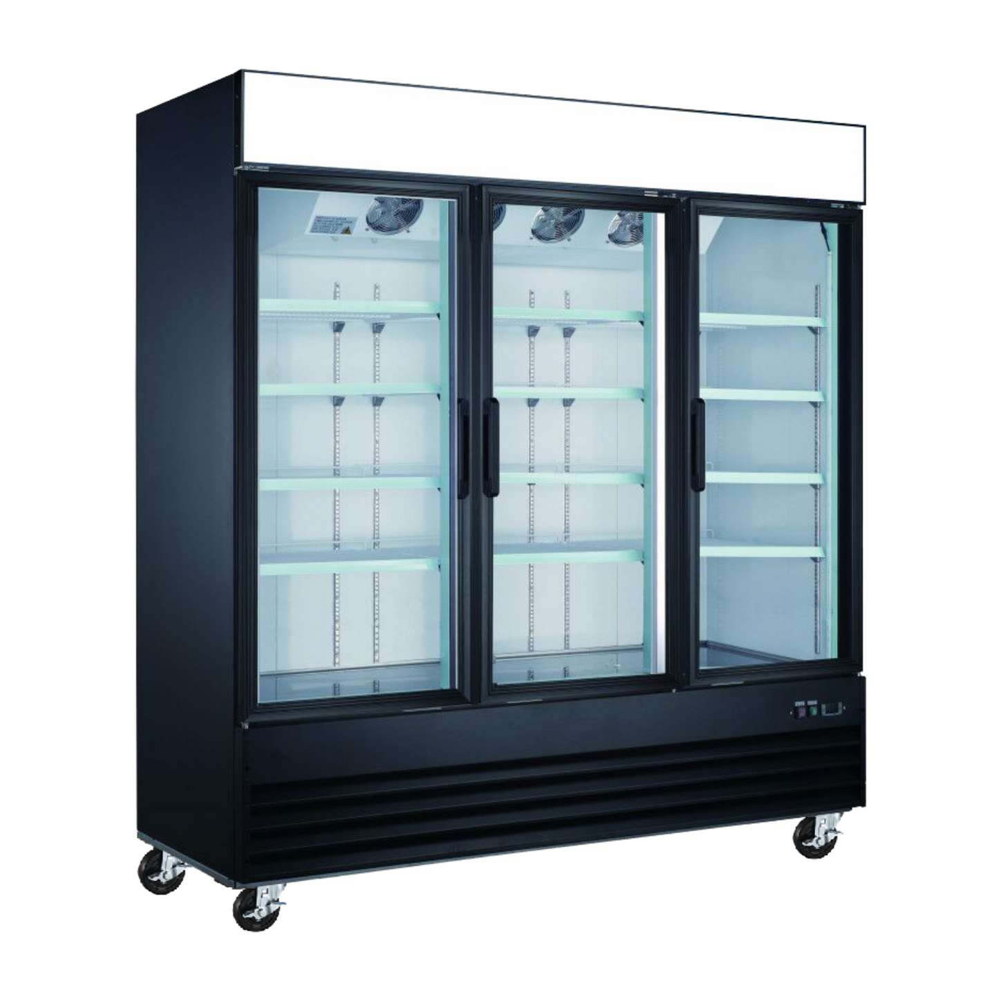 EFI | X-Line C3-78GDVCX Glacière de porte triple verre de 78 po, noir
