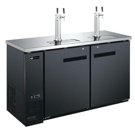 EFI Versa-Chill CBBDD2-60CC 2-Door Back Bar Direct Draw Cooler