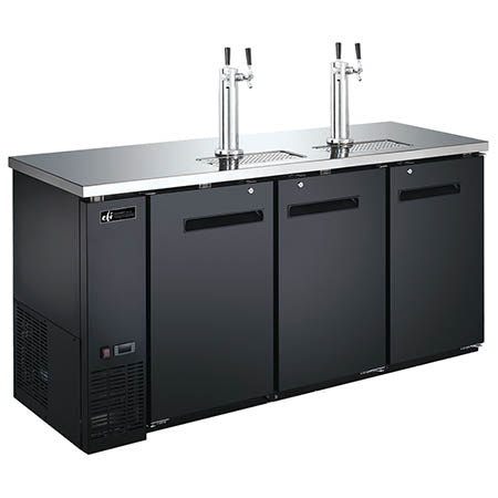 EFI Versa-Chill CBBDD3-72CC 3-Door Back Bar Direct Draw Cooler