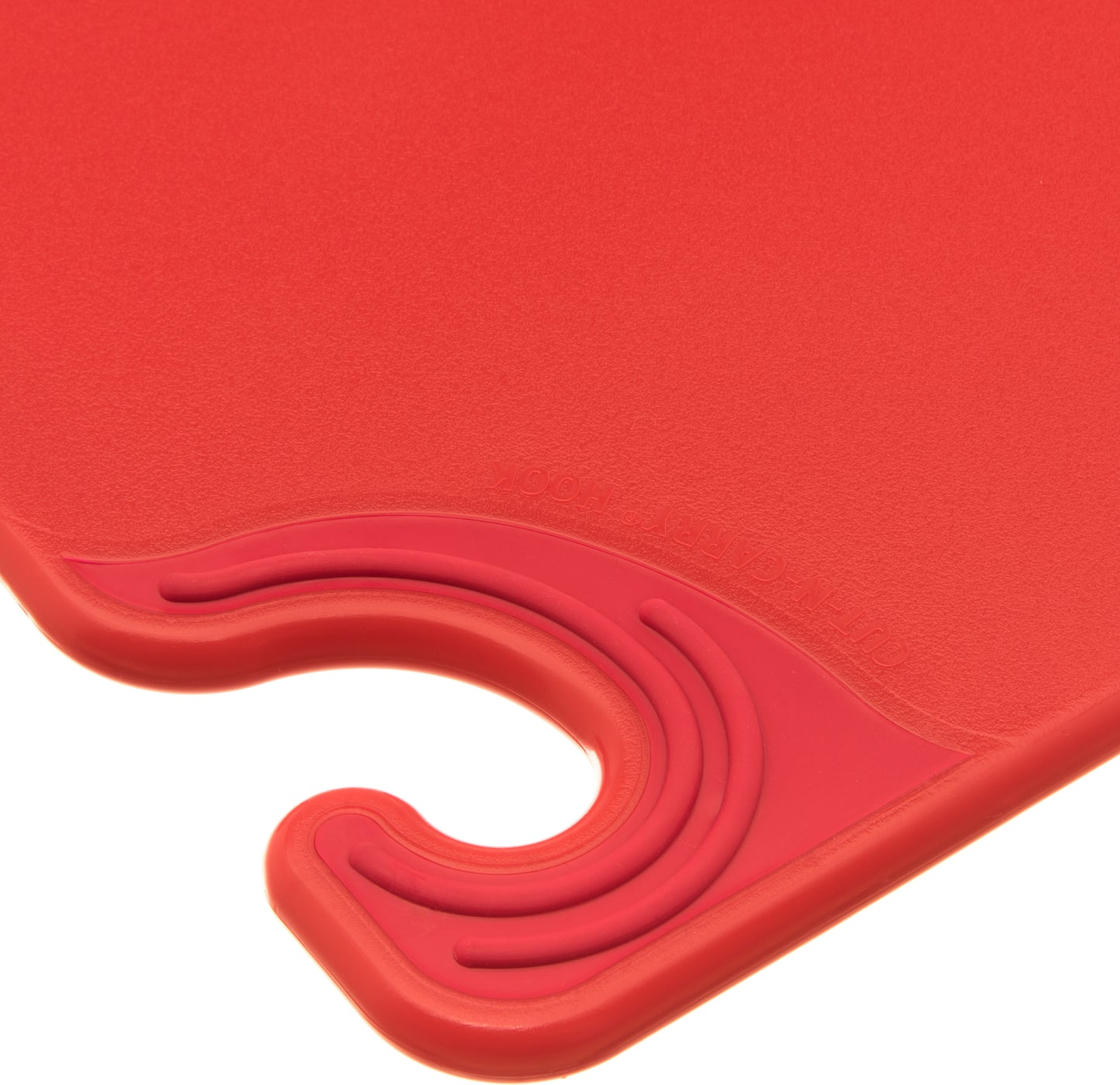 San Jamar Saf-T-Grip Coloured Cutting Board, 12" x 18" x 1/2", Red - CBG121812RD