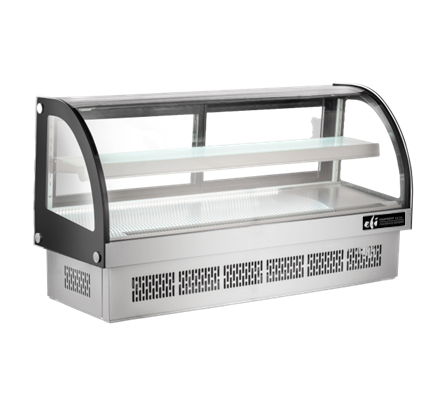 EFI CGCM-CT-6033 Countertop Curved Glass Display Case