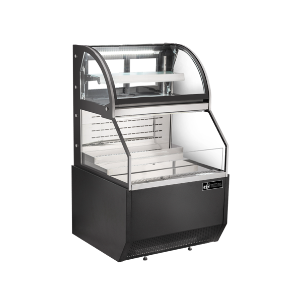 EFI CGOCM-3661 Open Combo Curved Merchandiser Black