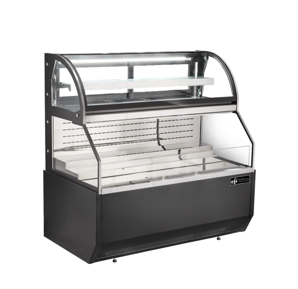 EFI CGOCM-6061 Open Combo Curved Merchandiser Black