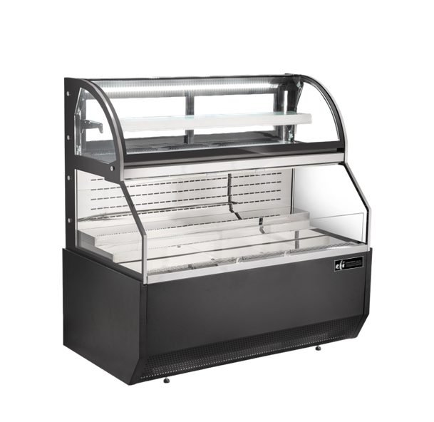 EFI CGOCM-7261 Open Combo Curved Merchandiser Black