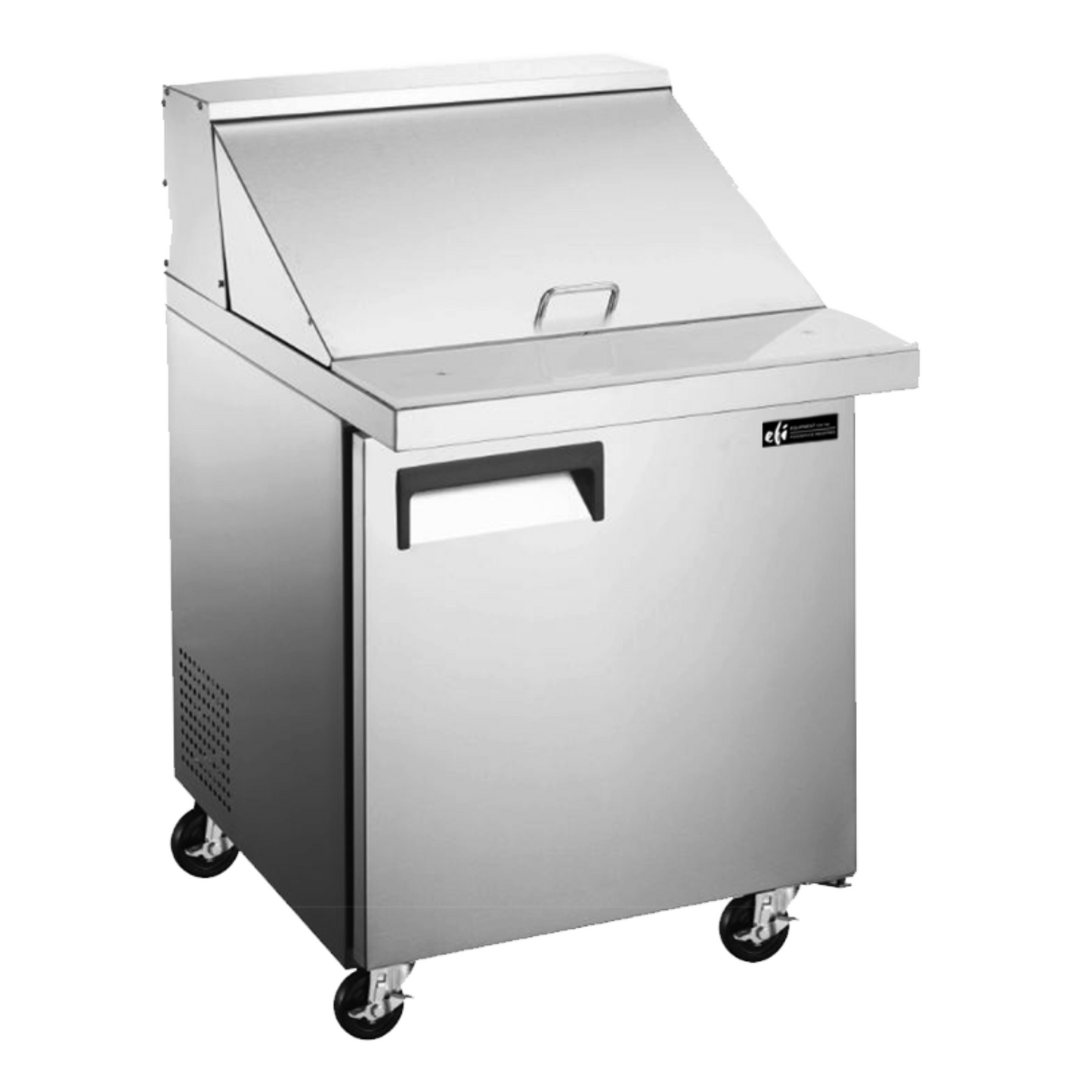 EFI X-Line CMDR1-27VCX 27" Single Door Refrigerated Mega Top Prep Table, Stainless Steel - CMDR1-27VCX