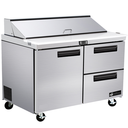 EFI CSDW2-48VC Sandwich/Salad Prep Table with Drawers Stainless
