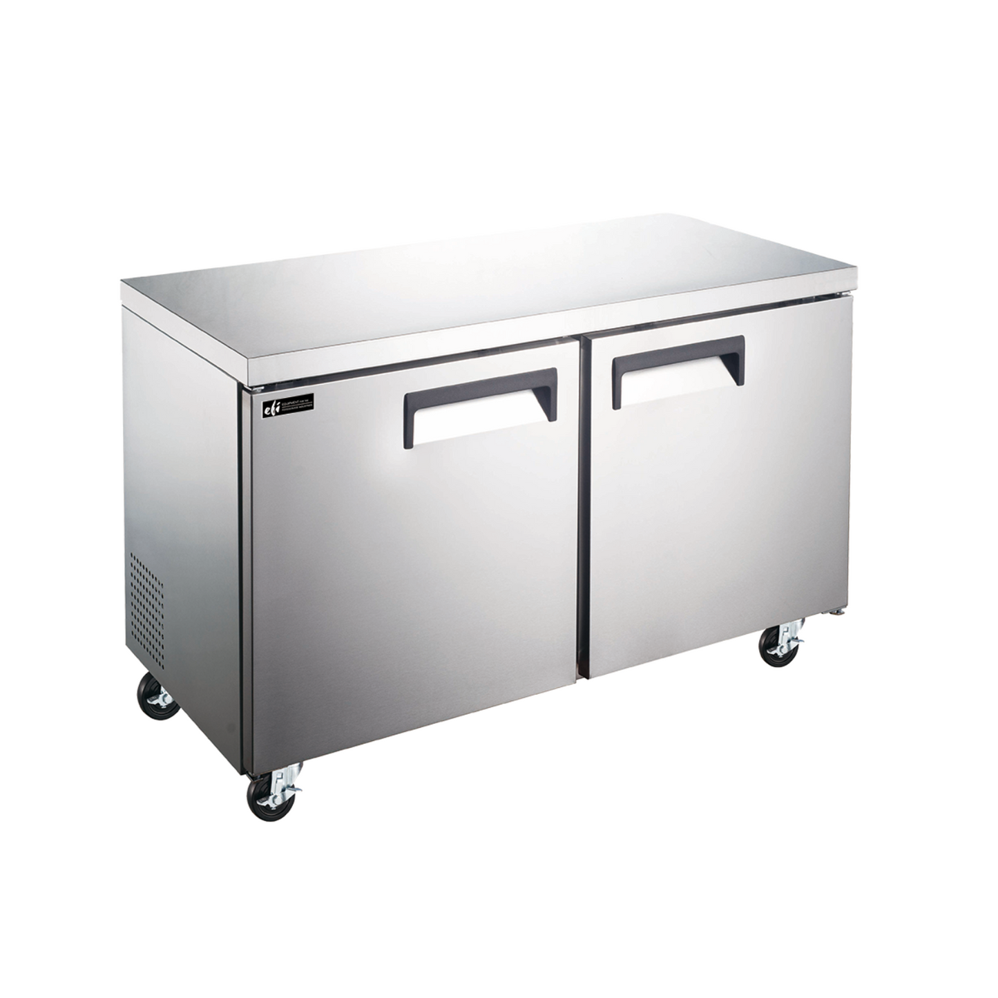 EFI X-Line CUDR2-48VCX 48" Double Door Undercounter Refrigerator, Stainless Steel - CUDR2-48VCX
