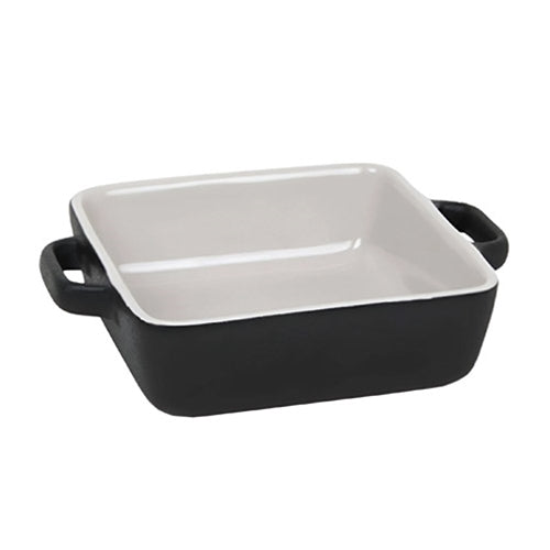 Front of the House | Plat carré pour Four Oven, 14 oz, noir (paquet de 12)