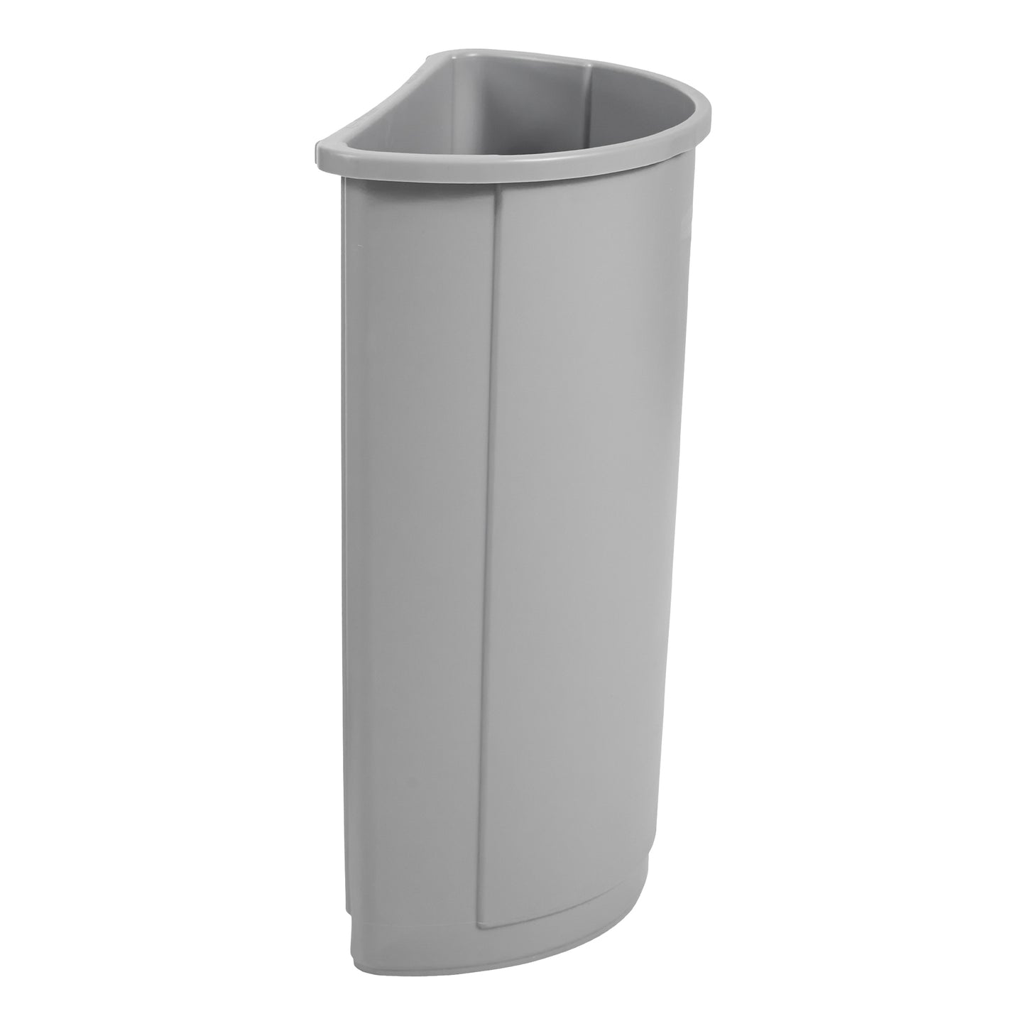 Rubbermaid Untouchable Half Round Container, 21 Gal, Grey - FG352000GRAY
