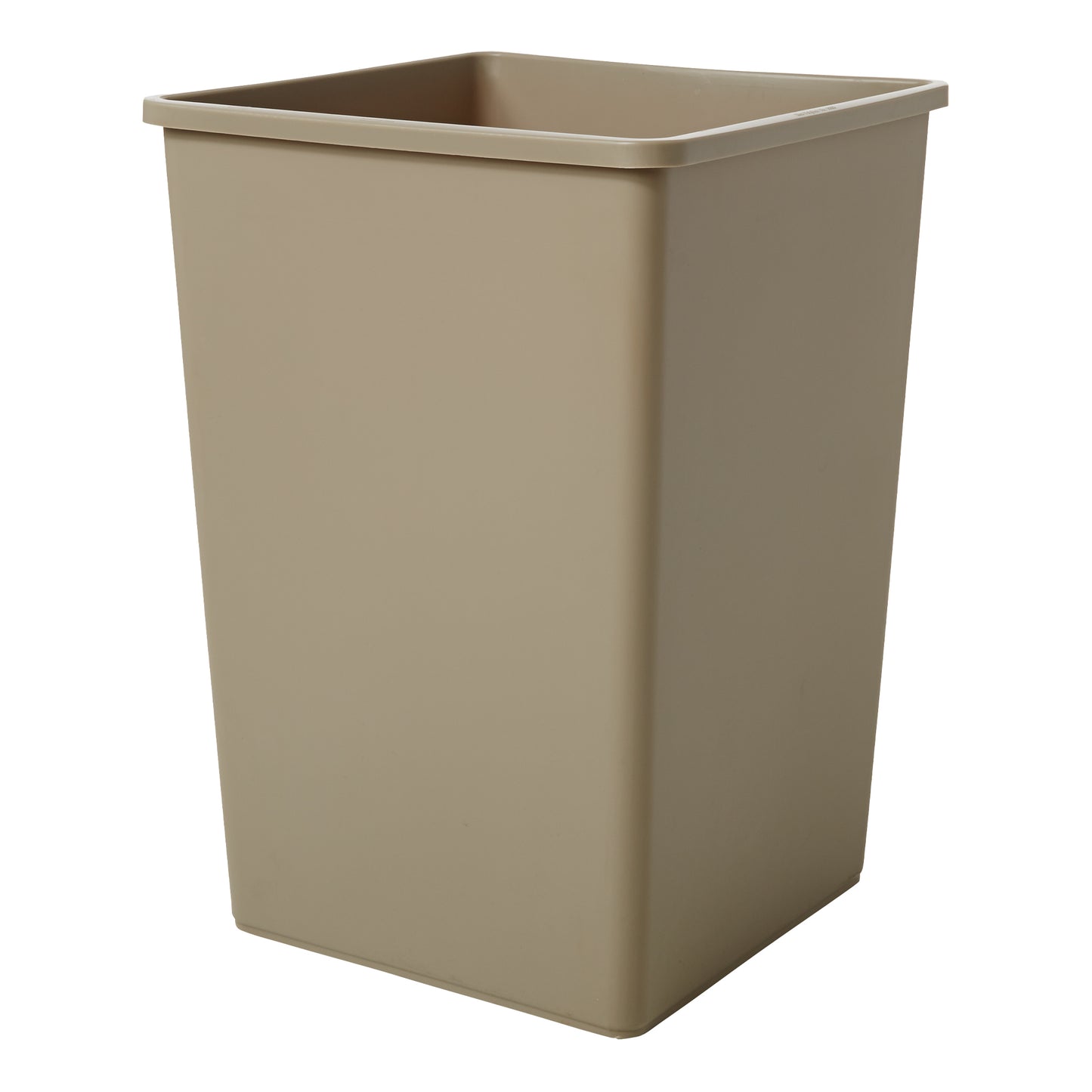 Rubbermaid Untouchable Square Container, 35 Gal, Beige - FG395800BEIG