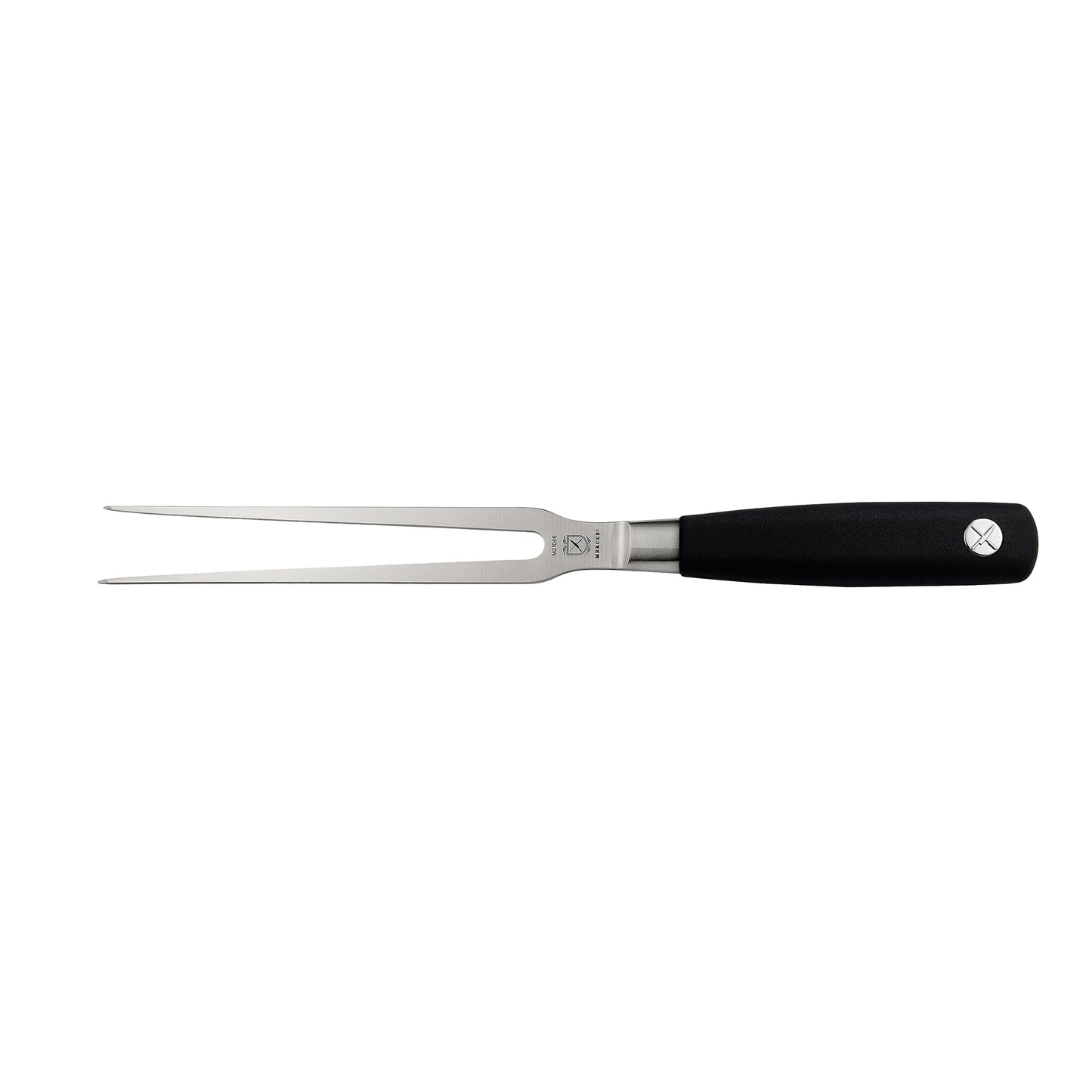Mercer Genesis Straight Carving Fork, Black Handle - M21046