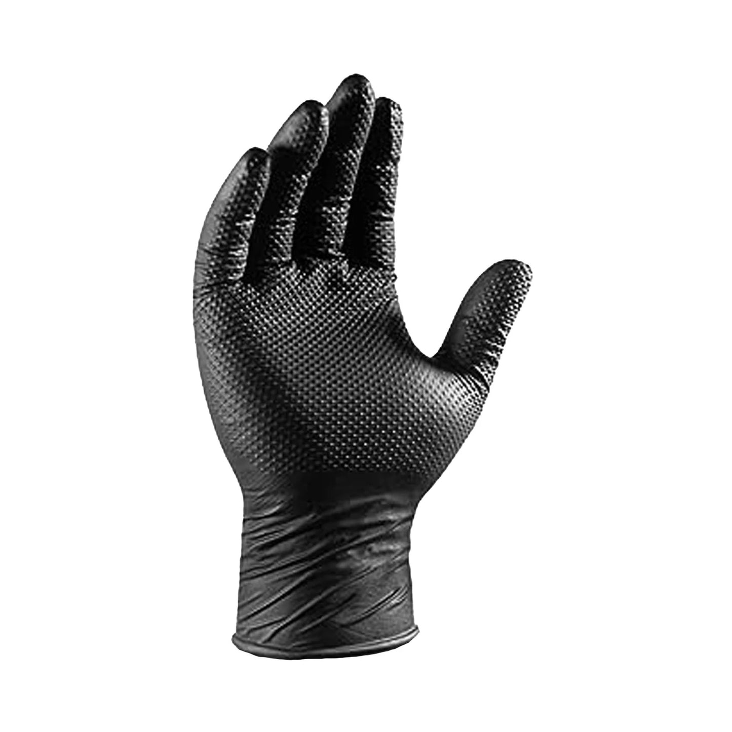 Globe Precision Grip Powder Free Gloves, Medium, 8 mil Nitrile, Black (100-pack) - 7821