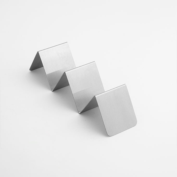 Porte-tacos American Metalcraft, 3 compartiments, acier inoxydable - HTSH3