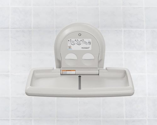 Koala Kare Baby Changing Station, Horizontal, White Granite - KB-300-05