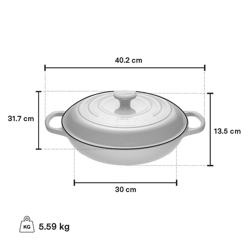 Le Creuset Braiser, 3.5 L, Cerise - view 6