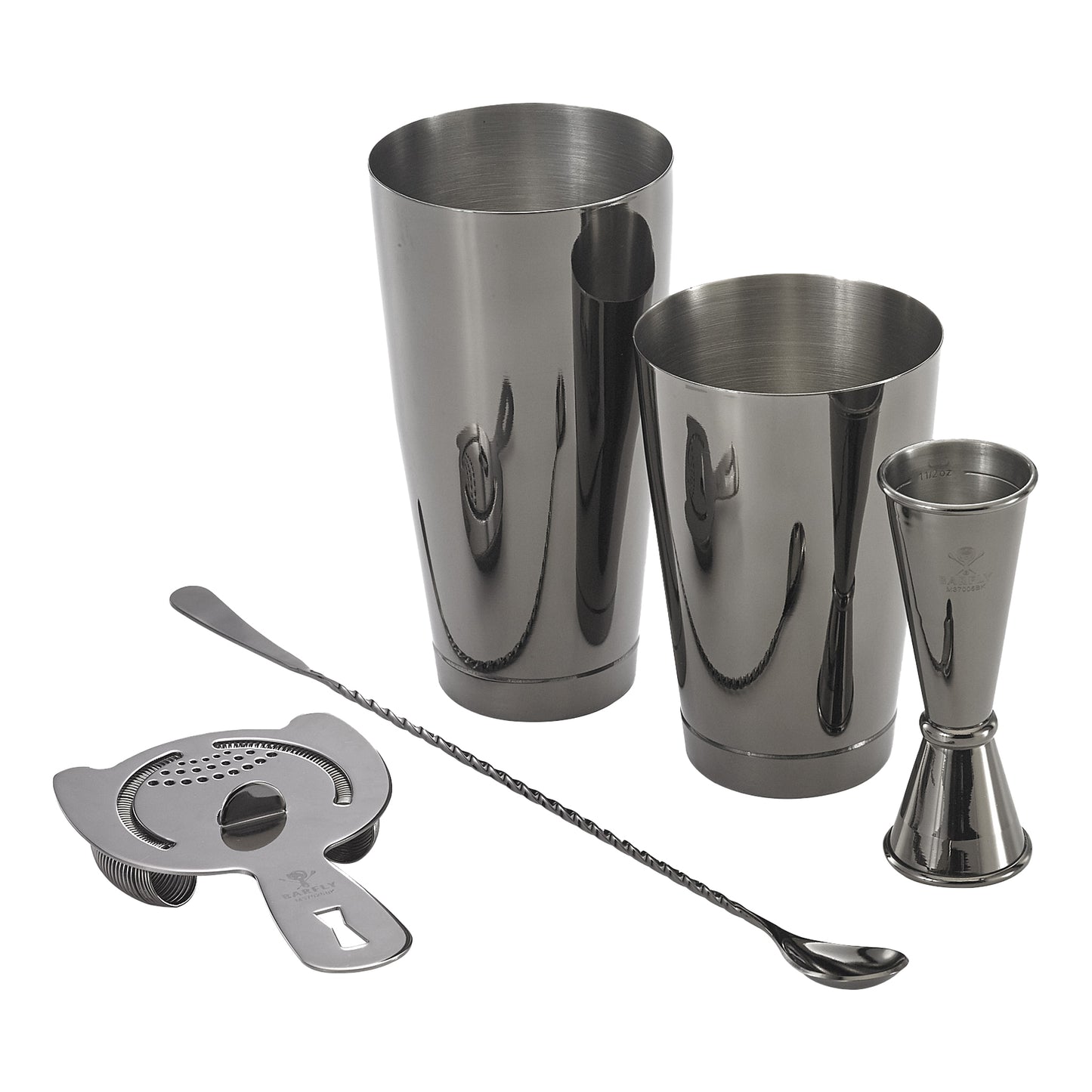 Mercer Barfly 5 Piece Basic Bar Set, Black Finish - M37101BK