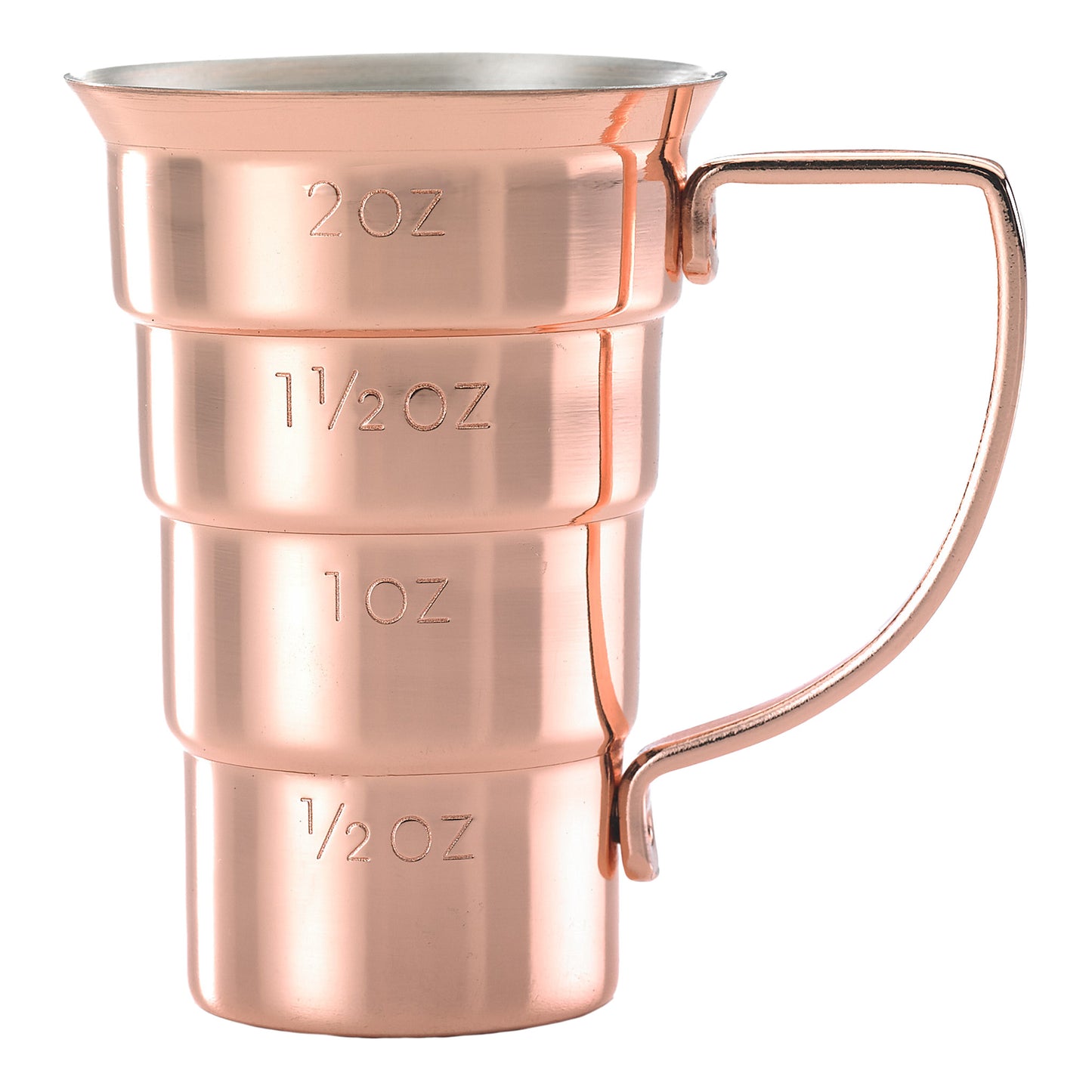 Mercer Barfly Stepped Jigger with Handle, 2 oz, Copper Finish - M37108CP