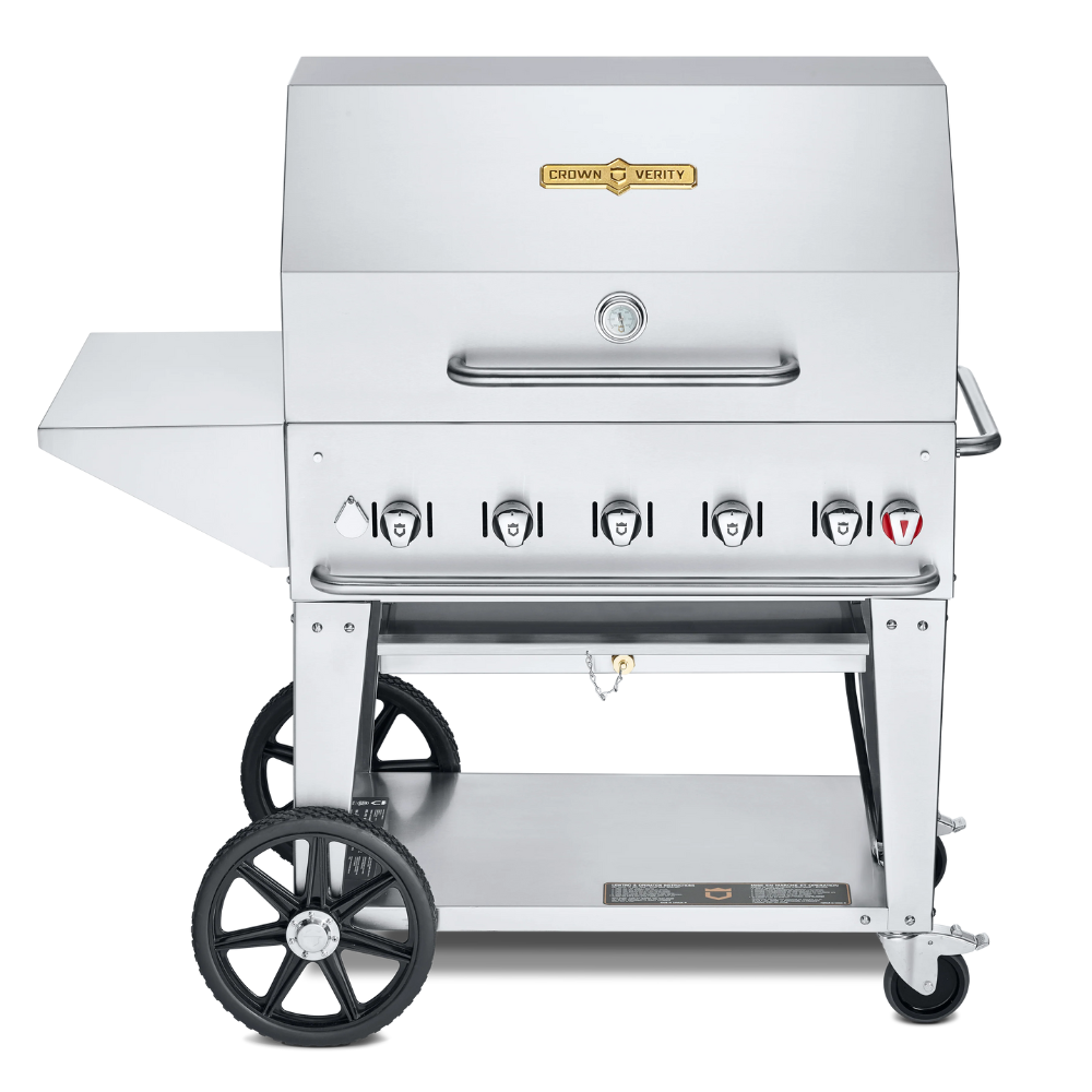 Crown Verity 36" Mobile Grill Package, Natural Gas - CV-MCB-36-PKG-NG
