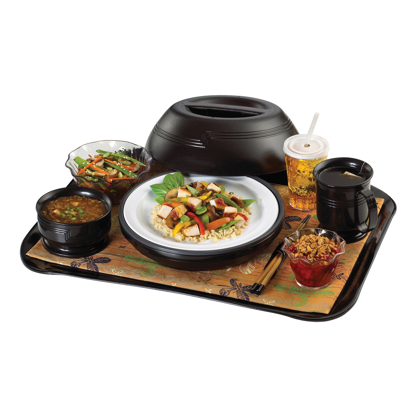 Cambro | Tasse de livraison isolée Shoreline, 8 oz, noire