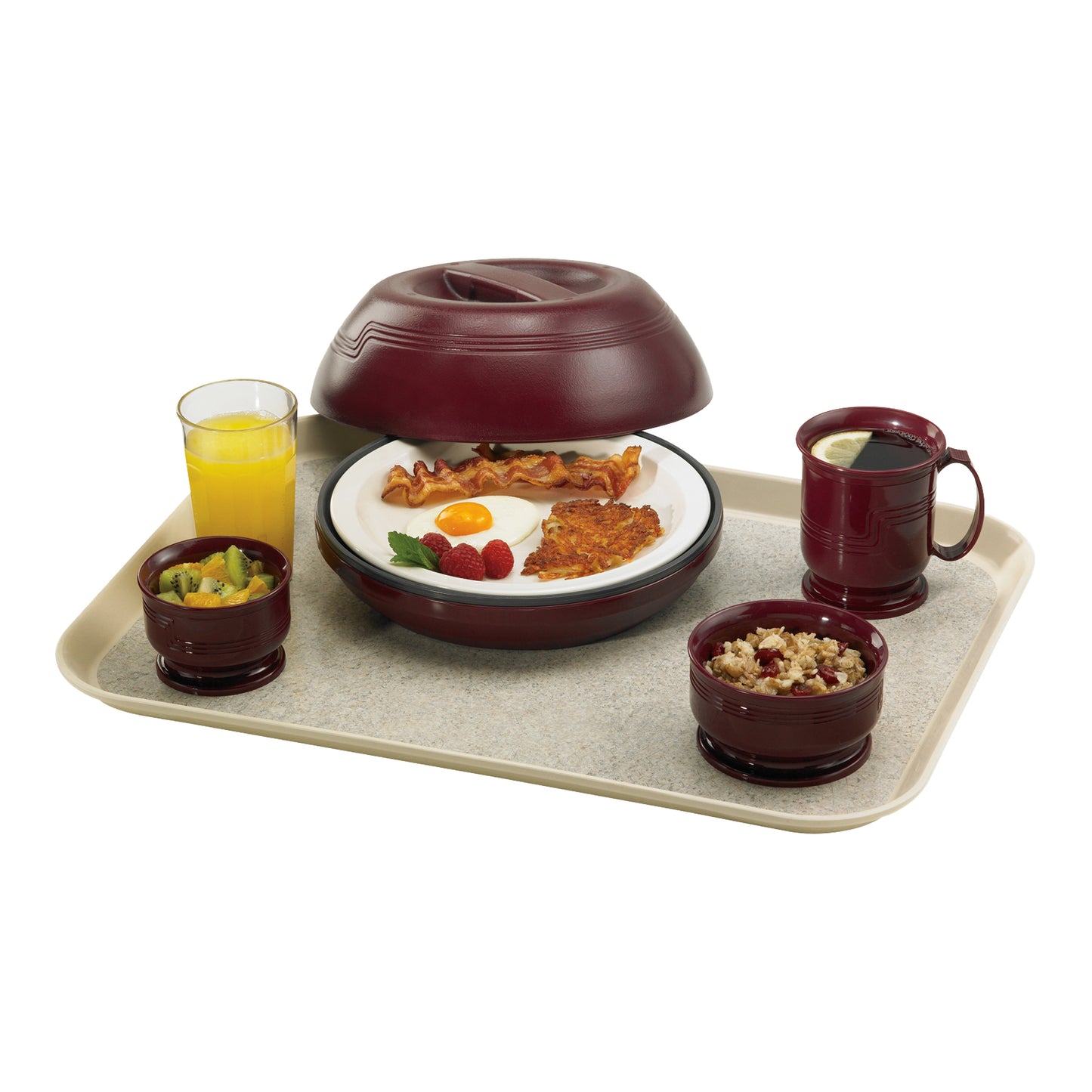 Cambro | Tasse de livraison isolée Shoreline, 8 oz, canneberge