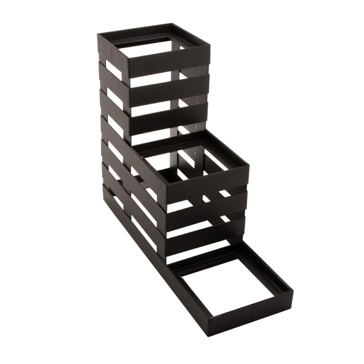 G.E.T. Curator 3 Tier Condiment Stand, Grey Metal (2-pack) - MTS-36-MG